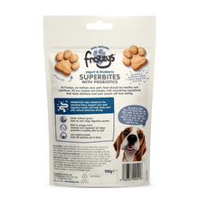 Load image into Gallery viewer, Frozzy Blueberry Superbites with probiotics back of the packet.