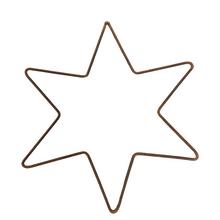 Load image into Gallery viewer, 6 point Rustic Metal Star - Garden / Home Rustic Patina Star