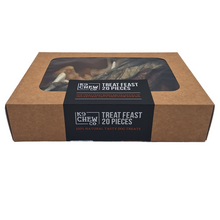 Load image into Gallery viewer, K9 Chew Co. Dog Treat Box including 20 piece dog natural chews.