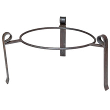 Load image into Gallery viewer, Metal stand for 60cm fire pit on a white background.