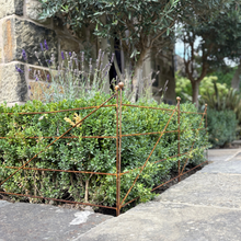 Load image into Gallery viewer, Steel Garden Border Edging | Rustic Metal Lawn Fence | 76cm Length
