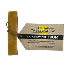 Load image into Gallery viewer, Yak Medium Original Chew with label, which is attached and reads The Yak Cheese Chew Co. 
