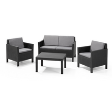 Load image into Gallery viewer, The Keter Chicago Lounge Set on a white background.
