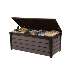 Load image into Gallery viewer, The Keter Brushwood 454L Storage Box on a white background.
