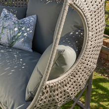 Load image into Gallery viewer, The Goldcoast double swing grey rattan effect. 
