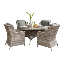 Load image into Gallery viewer, The Wroxham 4 seat dining set on a white background. 
