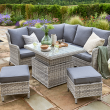 Load image into Gallery viewer, The Wroxham mini corner lounge set in the garden. 

