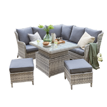 Load image into Gallery viewer, The Wroxham Mini Corner Lounge Set on a white background. 
