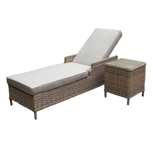 The Wroxham Lounger and Coffee Table Set on a white background