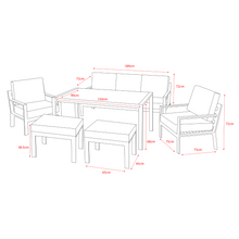 Load image into Gallery viewer, Titchwell Lounge Set with Standard Table (Grey)
