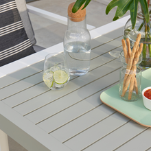 Load image into Gallery viewer, The Titchwell lounge table detailed wooden slat design.
