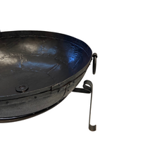 Load image into Gallery viewer, Large Garden Fire Pit BBQ 80cm Indian Fire Bowl With Stand &amp; Grill
