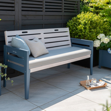 Load image into Gallery viewer, The Florenity Galaxy three seat bench in the garden
