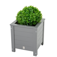 Load image into Gallery viewer, The Florenity Grigio square planter on a white background.
