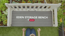 Load and play video in Gallery viewer, The Keter Iceni Storage Bench 265L Brown showing a video with all of the features.
