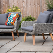 Load image into Gallery viewer, The Midori Lounge Set chairs in the garden. 
