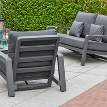 Load image into Gallery viewer, The boston lounge chairs in the garden on the patio. 
