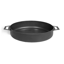 Load image into Gallery viewer, Cook King steel pan with two handles. 
