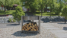 Load and play video in Gallery viewer, The Cook King Montana 80cm Fire Pit High video showing how it works 
