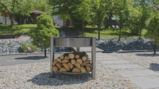 The Cook King Montana 80cm Fire Pit High video showing how it works 
