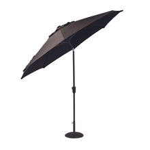 Load image into Gallery viewer, The Elizabeth parasol in carbon on a white background.
