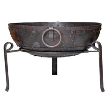 Load image into Gallery viewer, 60cm fire pit on a white background with stand 
