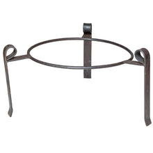 Load image into Gallery viewer, Metal stand for 60cm fire pit on a white background. 
