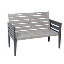 Load image into Gallery viewer, The Florenity Grigio Two Seat Bench Set on a white background.
