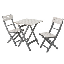 Load image into Gallery viewer, The Florenity Grigio bistro set on a white background.
