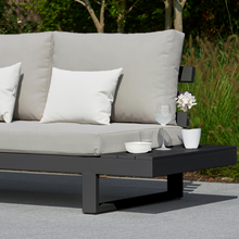 Load image into Gallery viewer, The Ibiza Corner Lounge Set - Lava Grey side table design. 
