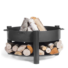 Load image into Gallery viewer, The Cook King Montana 80cm Fire Pit Low on white background. 
