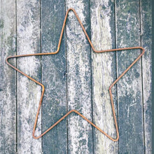 Load image into Gallery viewer, Rustic Star Garden Ornament on a grey background 
