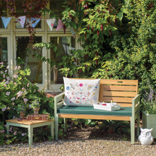 Load image into Gallery viewer, The Florenity Verdi Two Seat Bench outside in the garden. 

