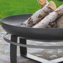 Load image into Gallery viewer, The Cook King Viking Fire Bowl with wood inside 
