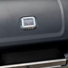 Load image into Gallery viewer, The Norfolk Grills Vista 300 Gas BBQ grill heat indicator on the lid. 
